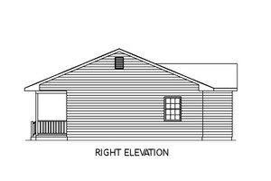 Exterior - Other Elevation for Ranch House Plan #57-160 - 3 bed, 2 bath