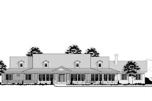 Country Exterior - Front Elevation Plan #67-871