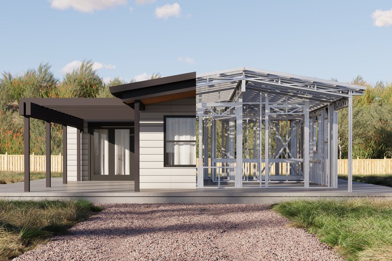House Blueprint - Exterior - Front Elevation 5 for Traditional House Plan #1106-132 - 2 bed, 1 bath