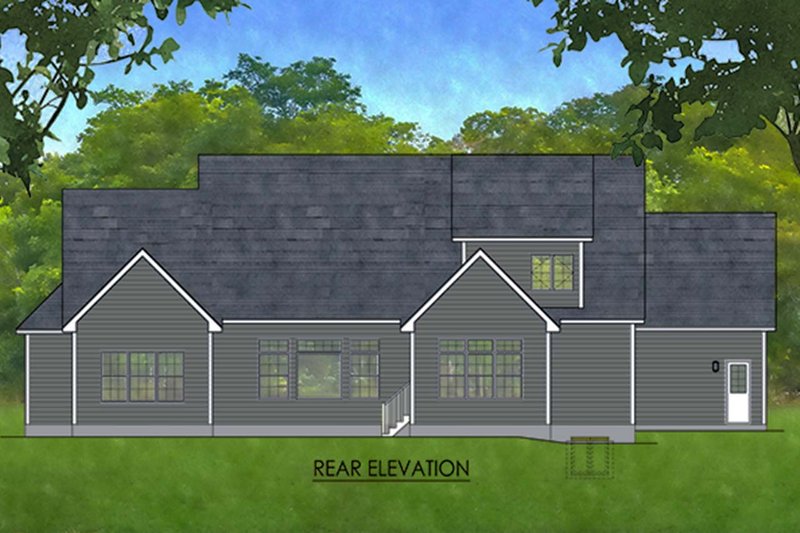 Dream House Plan - Exterior - Rear Elevation for Craftsman House Plan #1010-234 - 3 bed, 2.5 bath