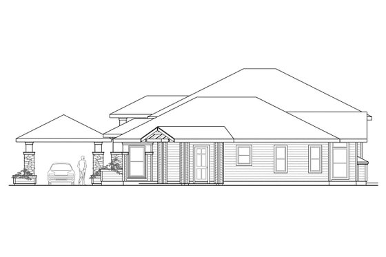 Exterior - Other Elevation House Plan #124-445 - 3 bed, 3 bath