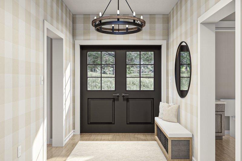 House Blueprint - Interior - Entry for Barndominium House Plan #455-625 - 3 bed, 2.5 bath