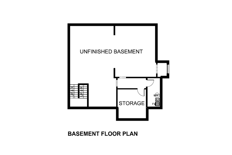 Architectural House Design - Floor Plan - Lower Floor for Contemporary House Plan #126-285 - 4 bed, 3 bath