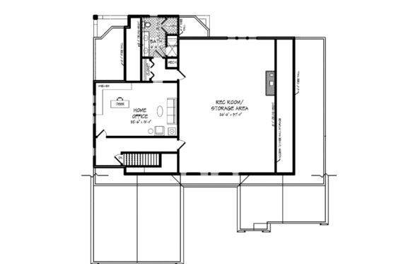 Floor Plan - Upper Floor for Colonial House Plan #440-3 - 3 bed, 3 bath