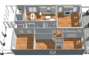 Craftsman Style House Plan - 3 Beds 2 Baths 1587 Sq/Ft Plan #44-232 