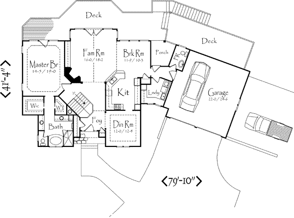Traditional Floor Plan - Main Floor Plan #71-116