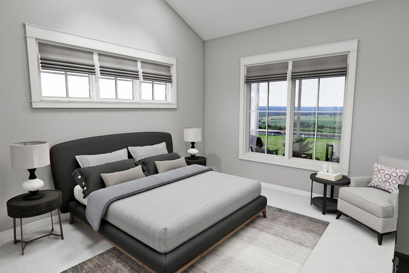 House Blueprint - Interior - Master Bedroom for Farmhouse House Plan #51-1276 - 4 bed, 3.5 bath