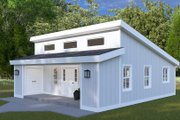 Modern Style House Plan - 2 Beds 1 Baths 825 Sq/Ft Plan #1060-338 