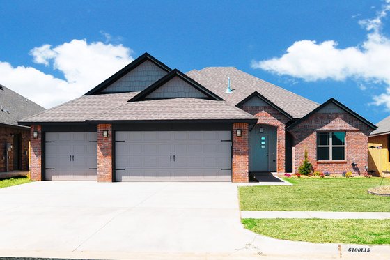 Exterior - Front Elevation for Traditional House Plan #65-510 - 3 bed, 2 bath