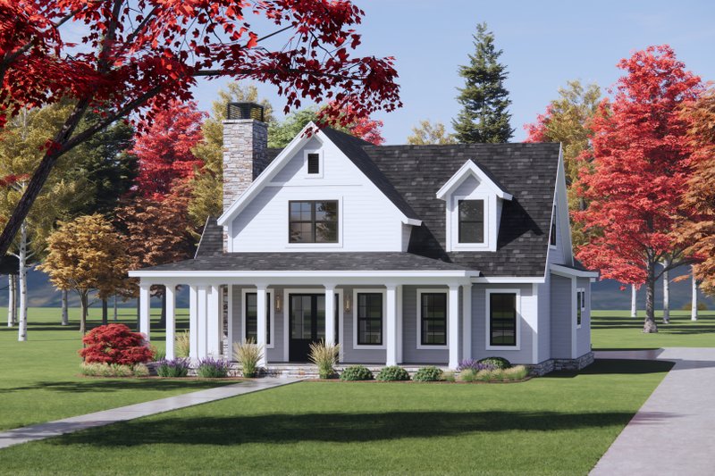 Dream House Plan - Exterior - Front Elevation 5 for Farmhouse House Plan #1096-131 - 3 bed, 2.5 bath