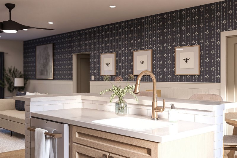 House Design - Interior - Kitchen 1 for Craftsman House Plan #455-362 - 5 bed, 2 bath
