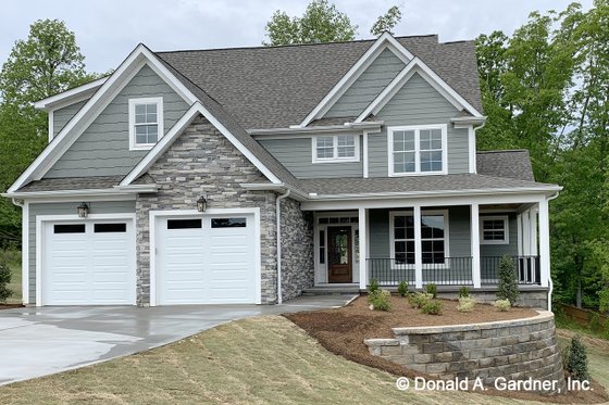 Exterior - Front Elevation 3 for Cottage House Plan #929-1108 - 4 bed, 3 bath