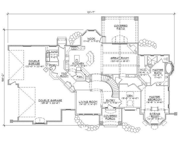 Home Plan - European Floor Plan - Main Floor Plan #5-415