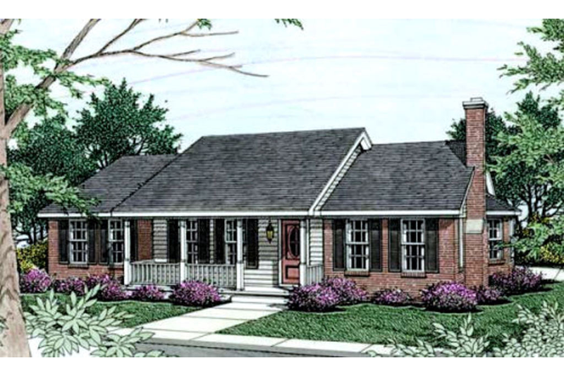 Traditional Style House Plan - 3 Beds 2 Baths 1575 Sq/Ft Plan #406-216