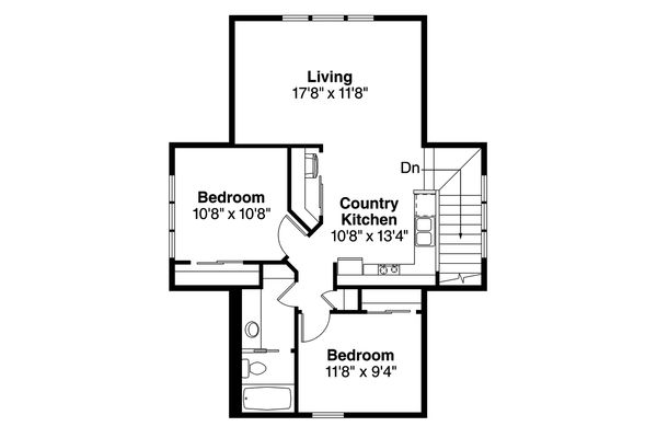 Barndominium Floor Plan - Upper Floor Plan #124-944
