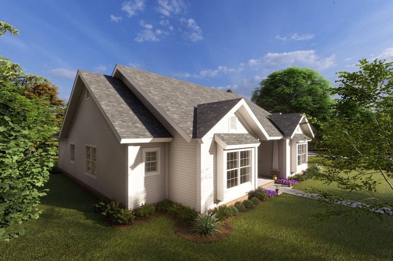 House Blueprint - Exterior - Other Elevation 2 for Cottage House Plan #513-2190 - 3 bed, 2 bath