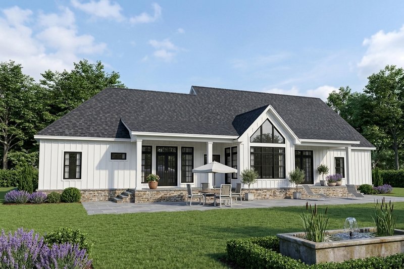Dream House Plan - Exterior - Rear Elevation 1 for Farmhouse House Plan #21-673 - 3 bed, 3 bath