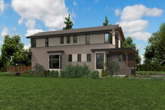 Exterior - Other Elevation for Contemporary House Plan #48-1020 - 2 bed, 2.5 bath