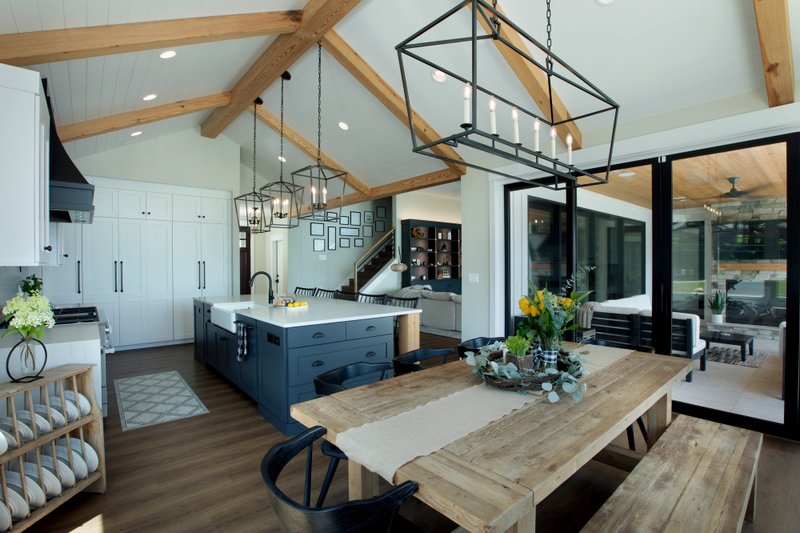 House Design - Interior - Dining Room for Farmhouse House Plan #928-388 - 4 bed, 4.5 bath