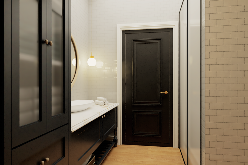 House Blueprint - Interior - Master Bathroom for Barndominium House Plan #1064-423 - 3 bed, 3.5 bath