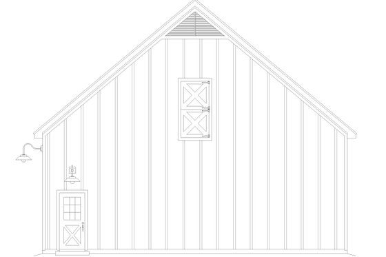 Exterior - Other Elevation 1 for Country House Plan #932-346, 0 bath