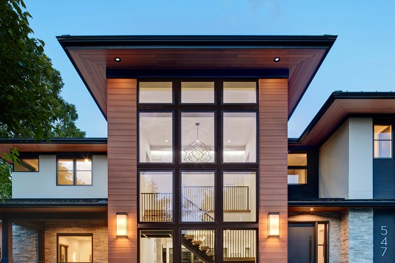 House Plan Design - Exterior - Front Elevation 3 for Contemporary House Plan #928-380 - 4 bed, 5.5 bath