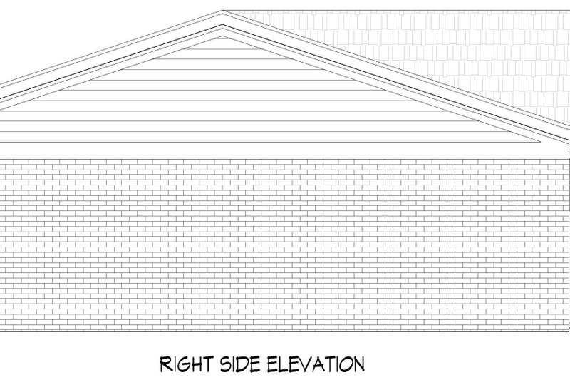 Home Plan - Exterior - Other Elevation 1 for Country House Plan #932-1271, 1 bath
