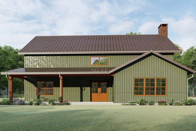 Home Plan - Barndominium Exterior - Front Elevation Plan #1092-29