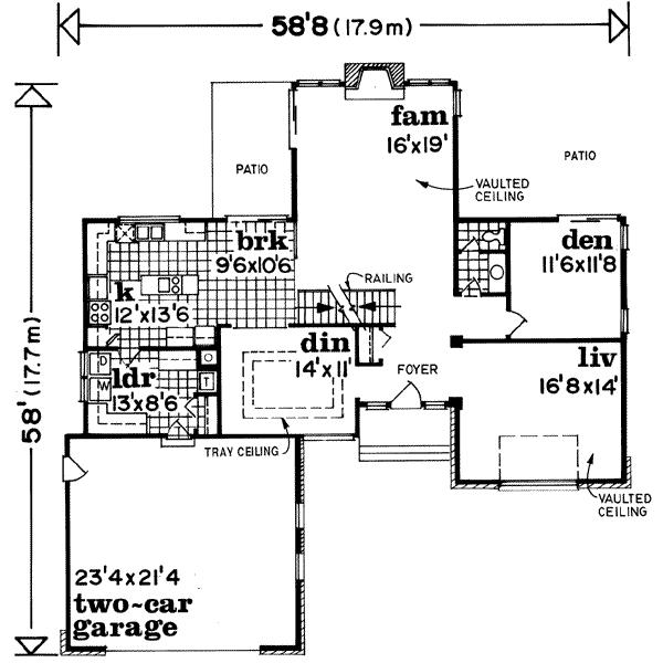 Traditional Floor Plan - Main Floor Plan #47-529
