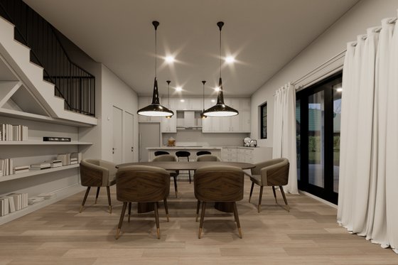 Interior - Dining Room for Farmhouse House Plan #1112-4 - 4 bed, 4 bath