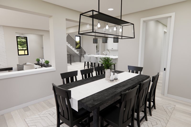 Home Plan - Interior - Dining Room for Modern House Plan #51-1281 - 5 bed, 3.5 bath