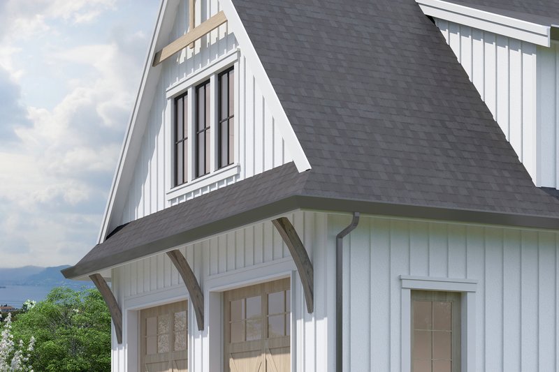 House Blueprint - Exterior - Front Elevation 3 for Farmhouse House Plan #1114-45 - 2 bed, 1 bath