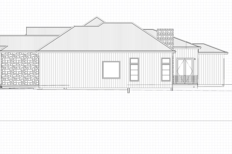 House Blueprint - Exterior - Other Elevation 1 for Farmhouse House Plan #1109-1 - 4 bed, 4.5 bath