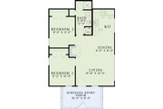 Country Style House Plan - 2 Beds 1 Baths 691 Sq/Ft Plan #17-2605 
