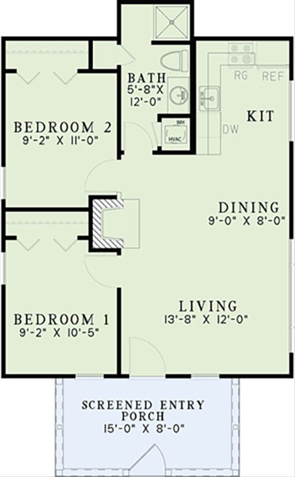 Architectural House Design - Country Floor Plan - Main Floor Plan #17-2605