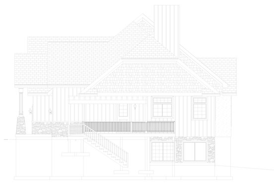 Exterior - Front Elevation 7 for European House Plan #1060-75 - 3 bed, 3.5 bath