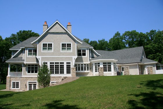 Exterior - Rear Elevation for Craftsman House Plan #928-104 - 4 bed, 3 bath