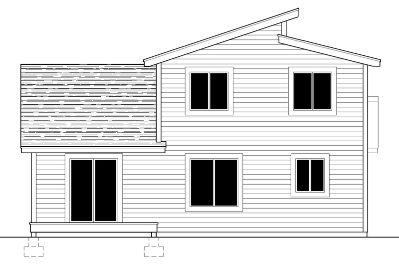 Dream House Plan - Exterior - Rear Elevation for Contemporary House Plan #112-187 - 3 bed, 2.5 bath