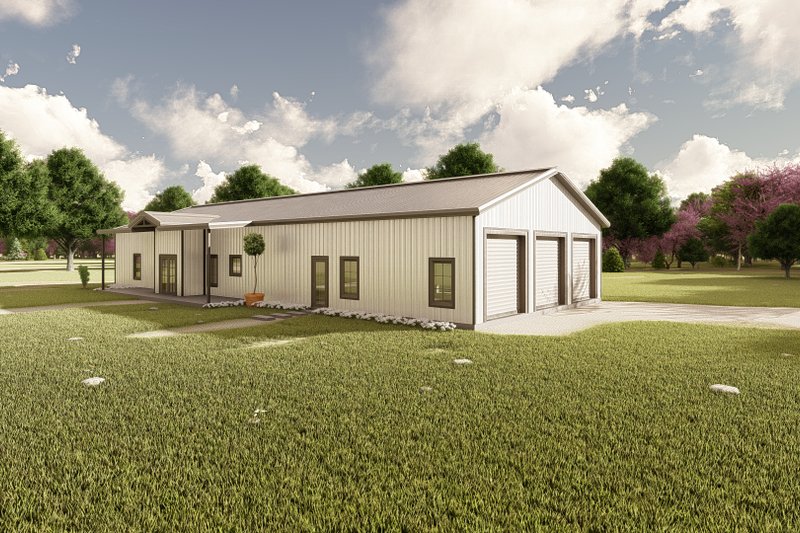 House Blueprint - Exterior - Other Elevation 5 for Barndominium House Plan #1107-47 - 4 bed, 3.5 bath