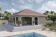 Mediterranean Style House Plan - 0 Beds 2 Baths 453 Sq/Ft Plan #455-473 