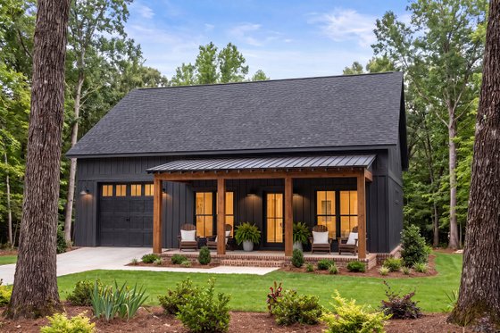 Exterior - Front Elevation 4 for Barndominium House Plan #430-444 - 2 bed, 2 bath