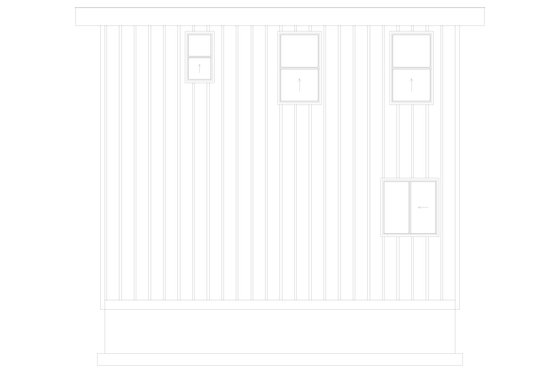 Exterior - Rear Elevation 2 for Modern House Plan #1060-326 - 1 bed, 1.5 bath