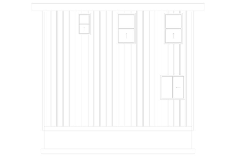 Dream House Plan - Exterior - Rear Elevation 2 for Modern House Plan #1060-326 - 1 bed, 1.5 bath
