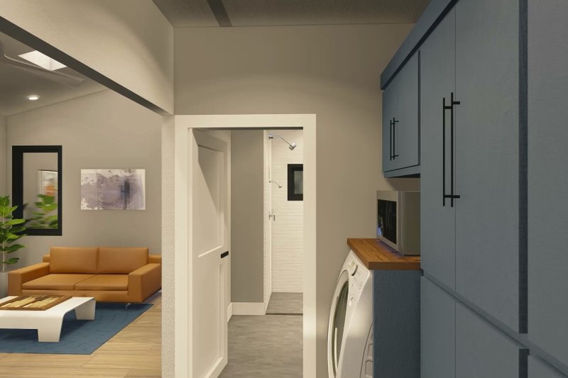 House Plan Design - Interior - Entry for Traditional House Plan #1122-3 - 1 bed, 1 bath
