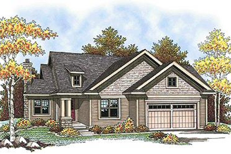 Architectural House Design - Traditional Exterior - Front Elevation Plan #70-896
