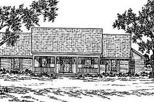 Country Exterior - Front Elevation Plan #36-182