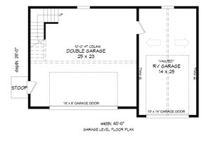 Floor Plan - Main Floor for Country House Plan #932-198, 0 bath