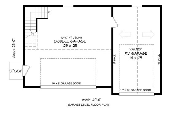 Floor Plan - Main Floor for Country House Plan #932-198, 0 bath