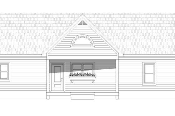Exterior - Front Elevation 3 for Traditional House Plan #932-505 - 3 bed, 2 bath