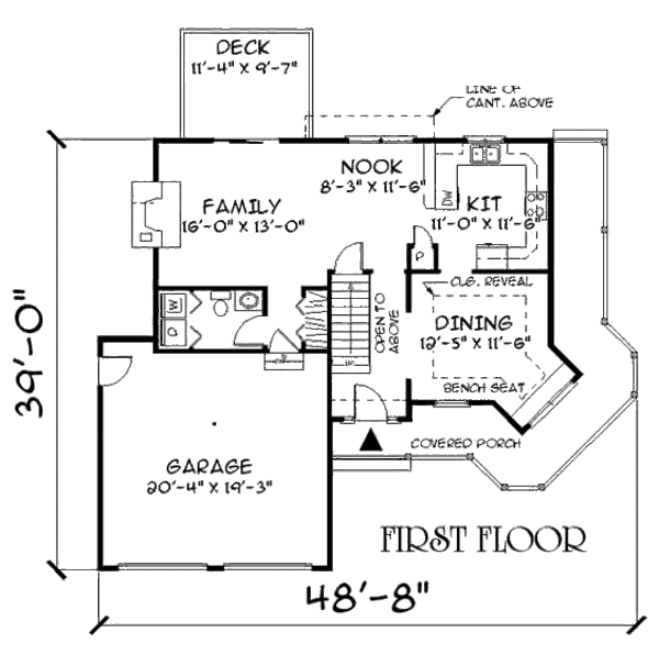 Traditional Floor Plan - Main Floor Plan #75-128